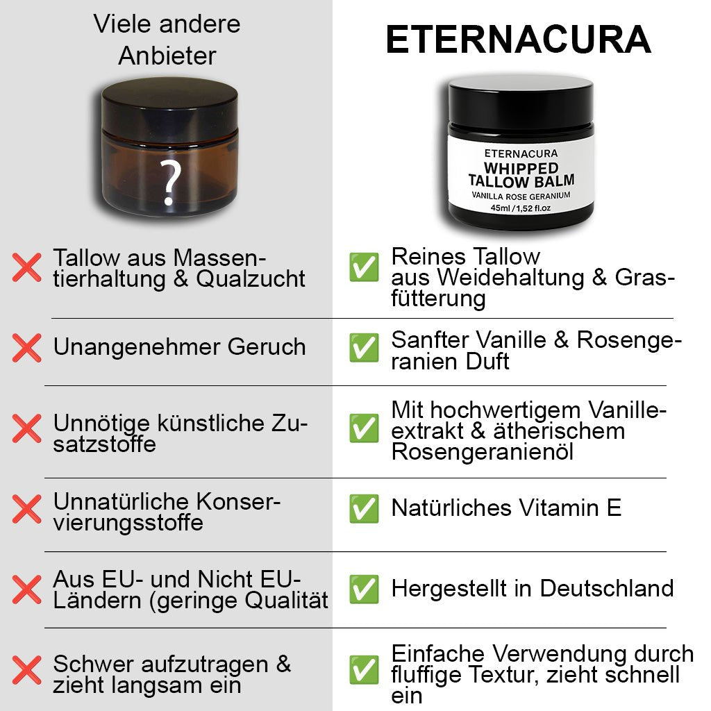 Whipped Tallow Creme Vanille + Rosengeranie & Vitamin E - Eternacura_tallowskincare