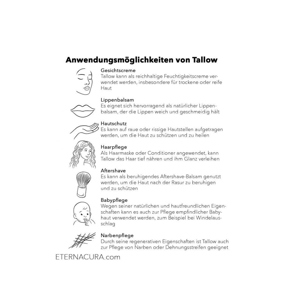 Whipped Tallow Creme Vanille + Rosengeranie & Vitamin E - Eternacura_tallowskincare